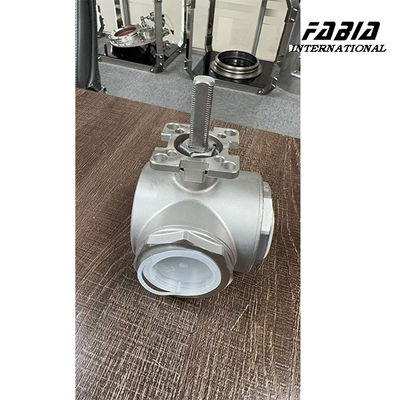 Three Way stainless ball valve high platform high temperature Excellent sealing performance
