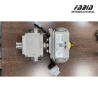 KF40 SS316 Electric Heat Tracing Pneumatic Square Three-way Ball Valve L Type