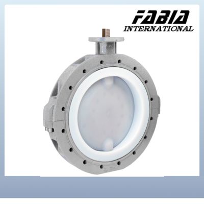 High-quality valve products Pneumatic Fluorine Lined Clamp Butterfly Valve Clamp End