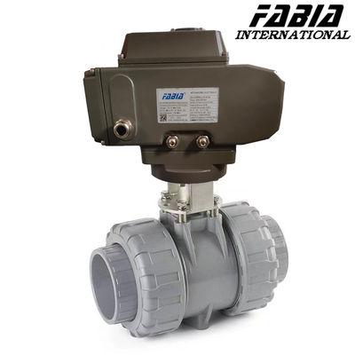 전기 고압 이중 명령 부드러운 봉인 PVC 볼 밸브 1000 PSI