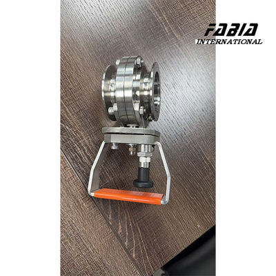 PTFE / EPDM 밀폐 고압 KF100 고 진공 나비 밸브 수동 작동 과학 연구 도구
